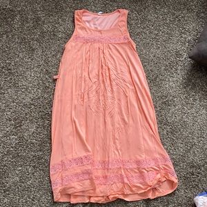 Pink blush size small flowy maternity dress